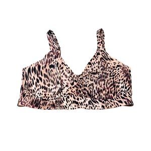 Yitty Smooth Reality Plunge Pink Leopard Padded Bra Size 6XL - SEE DESCRIPTION